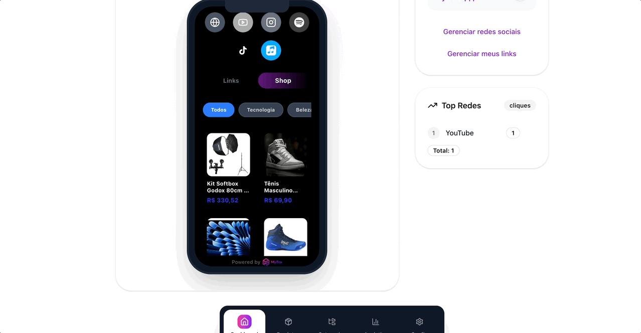configurando redes sociais